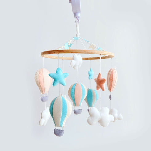 Hot Air Balloon -Into The Skies Cot Mobile